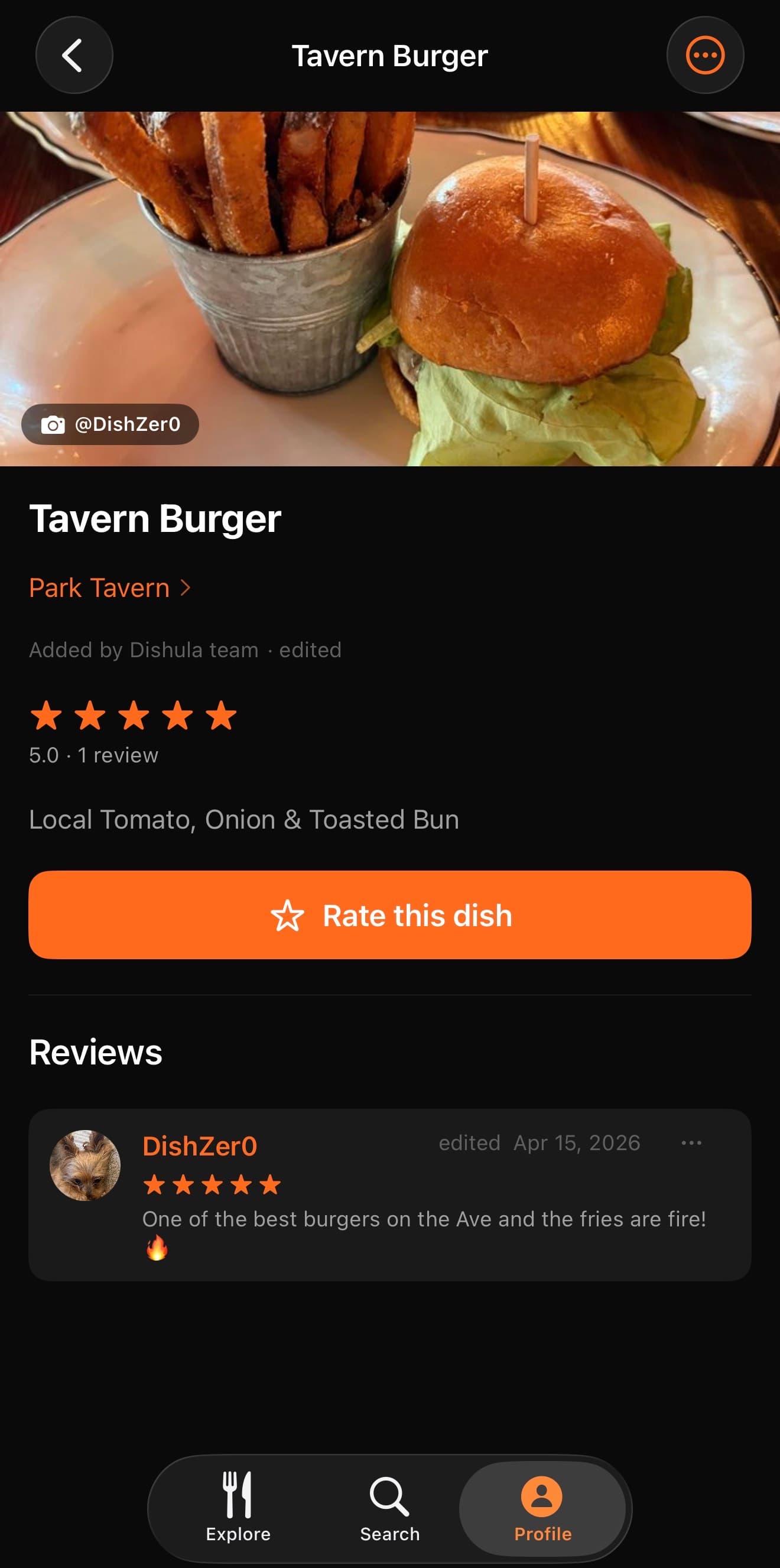 dishula app: photo reviews
